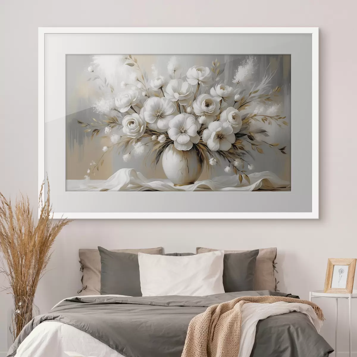 Poster Un délicat bouquet de fleurs dans un vase f45375