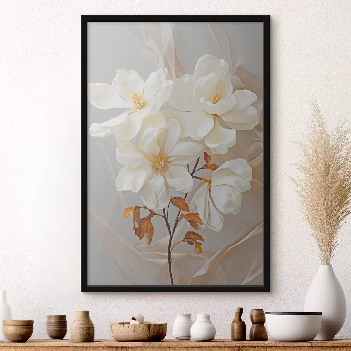 Poster Fleurs abstraites délicates f45378