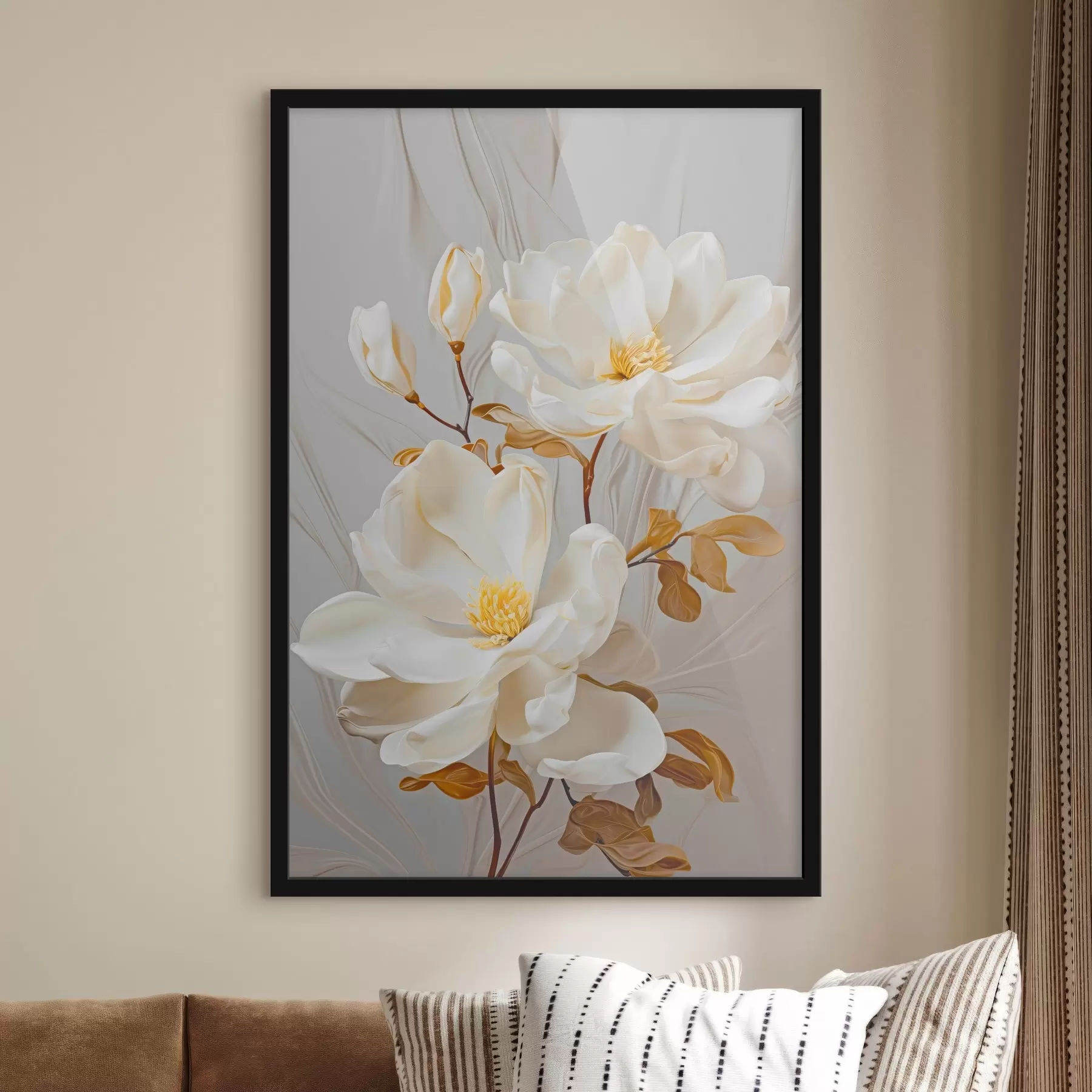 Papier peint Fleurs abstraites délicates f45446