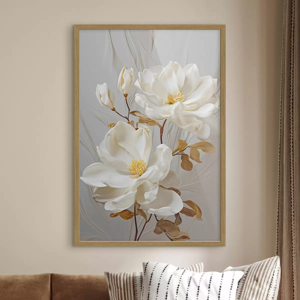 Poster Fleurs abstraites délicates f45446