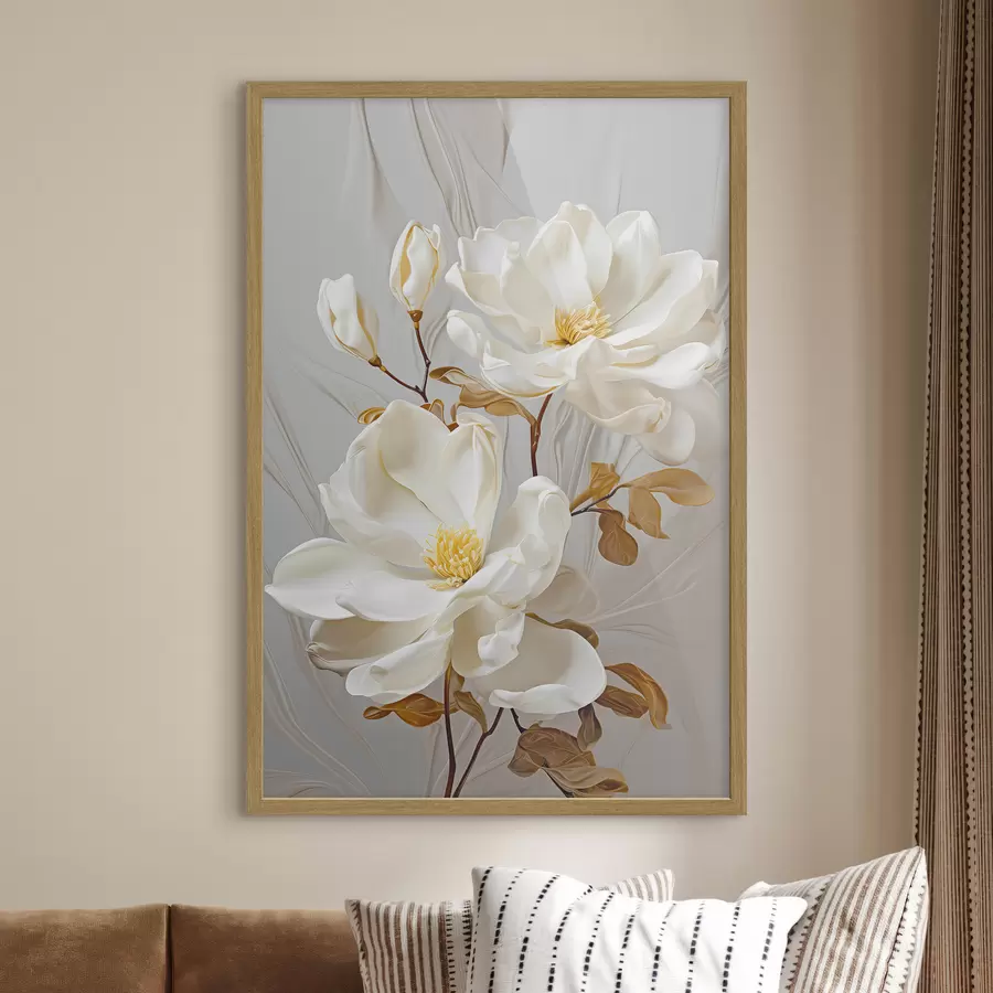 Papier peint Fleurs abstraites délicates f45446