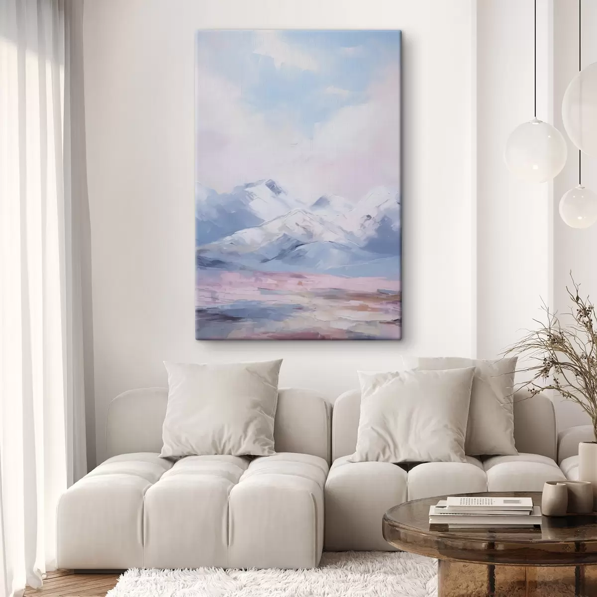 Tableau Peinture d'imitation de montagnes s45457