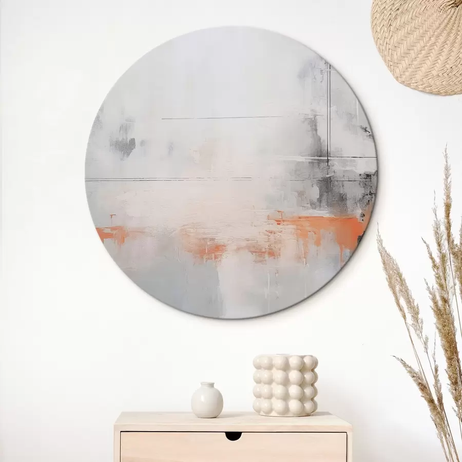 Tableau Abstraction moderne avec imitation de texture usée r45451