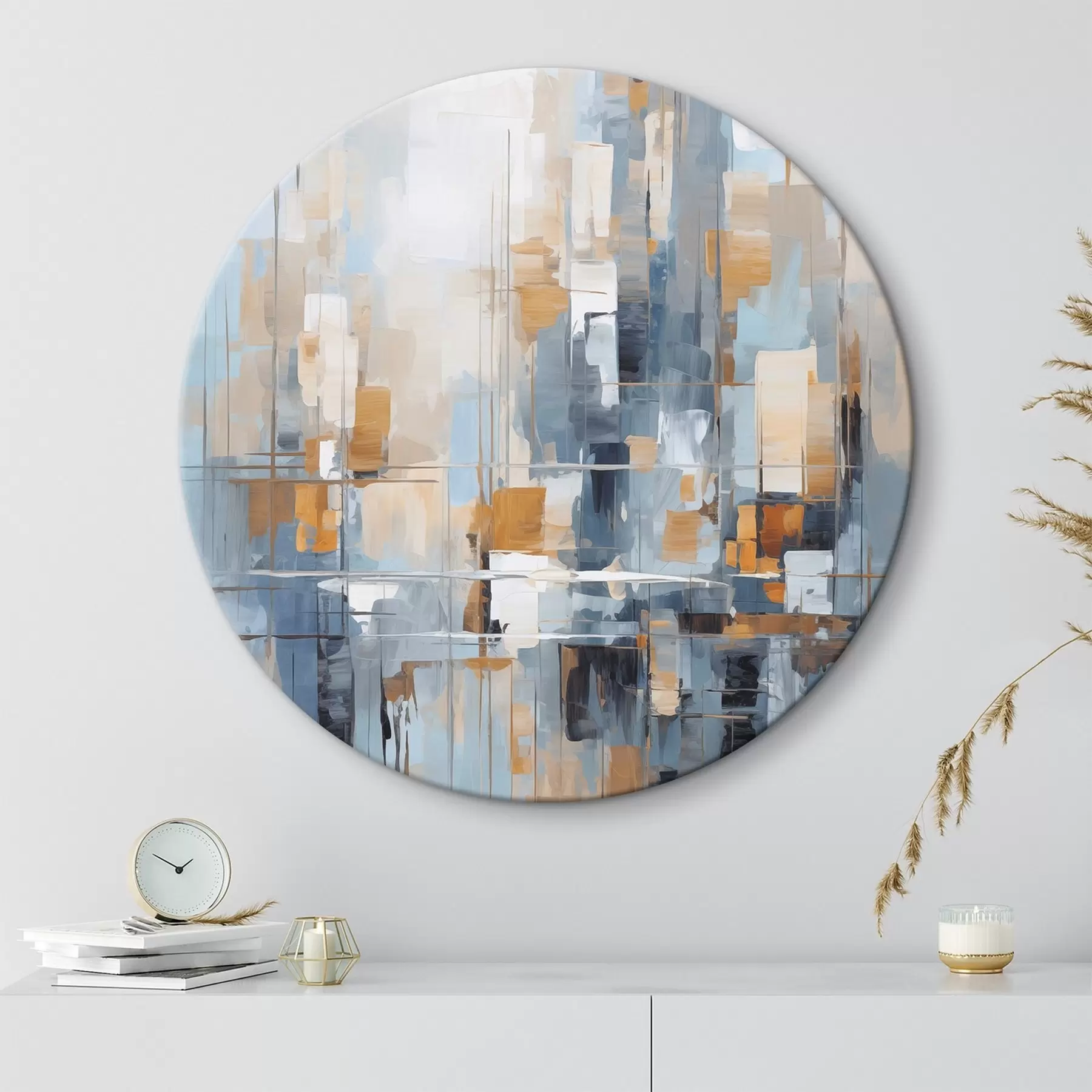 Tableau Abstraction imitation de coups de pinceau r45455