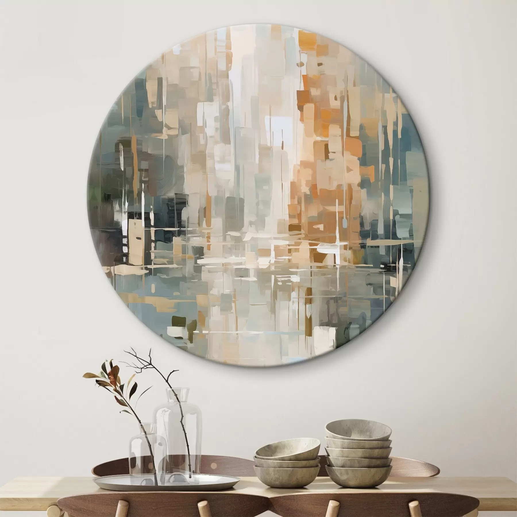 Tableau Abstraction imitation de la peinture r45456
