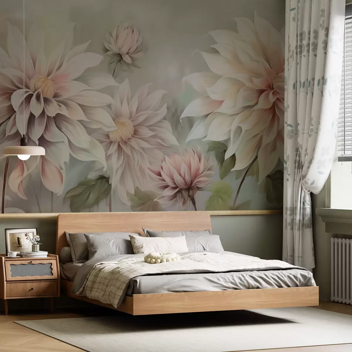 Papier peint Dahlias w04431