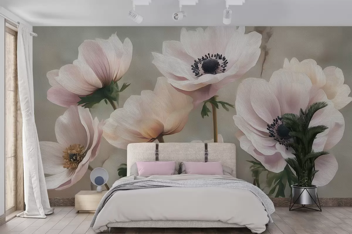 Papier peint Fleurs en style pastel w04427