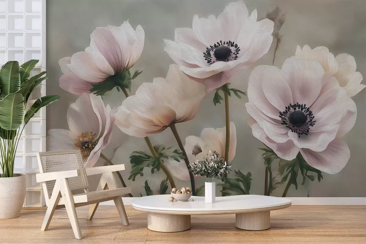 Papier peint Fleurs en style pastel w04427