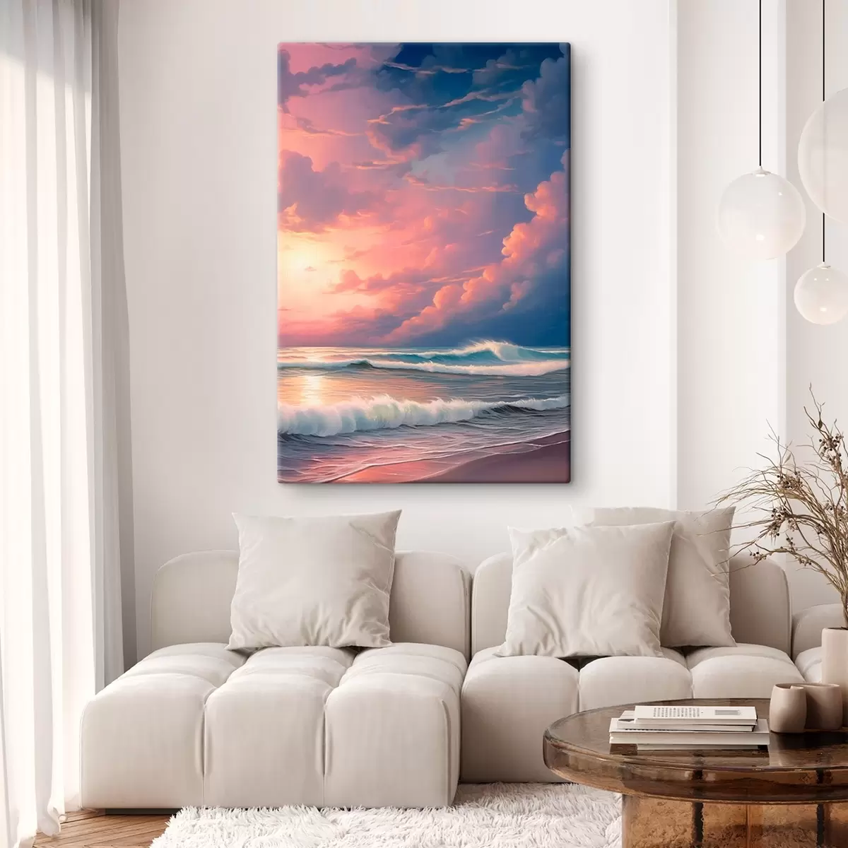 Tableau Coucher de soleil en mer s45463