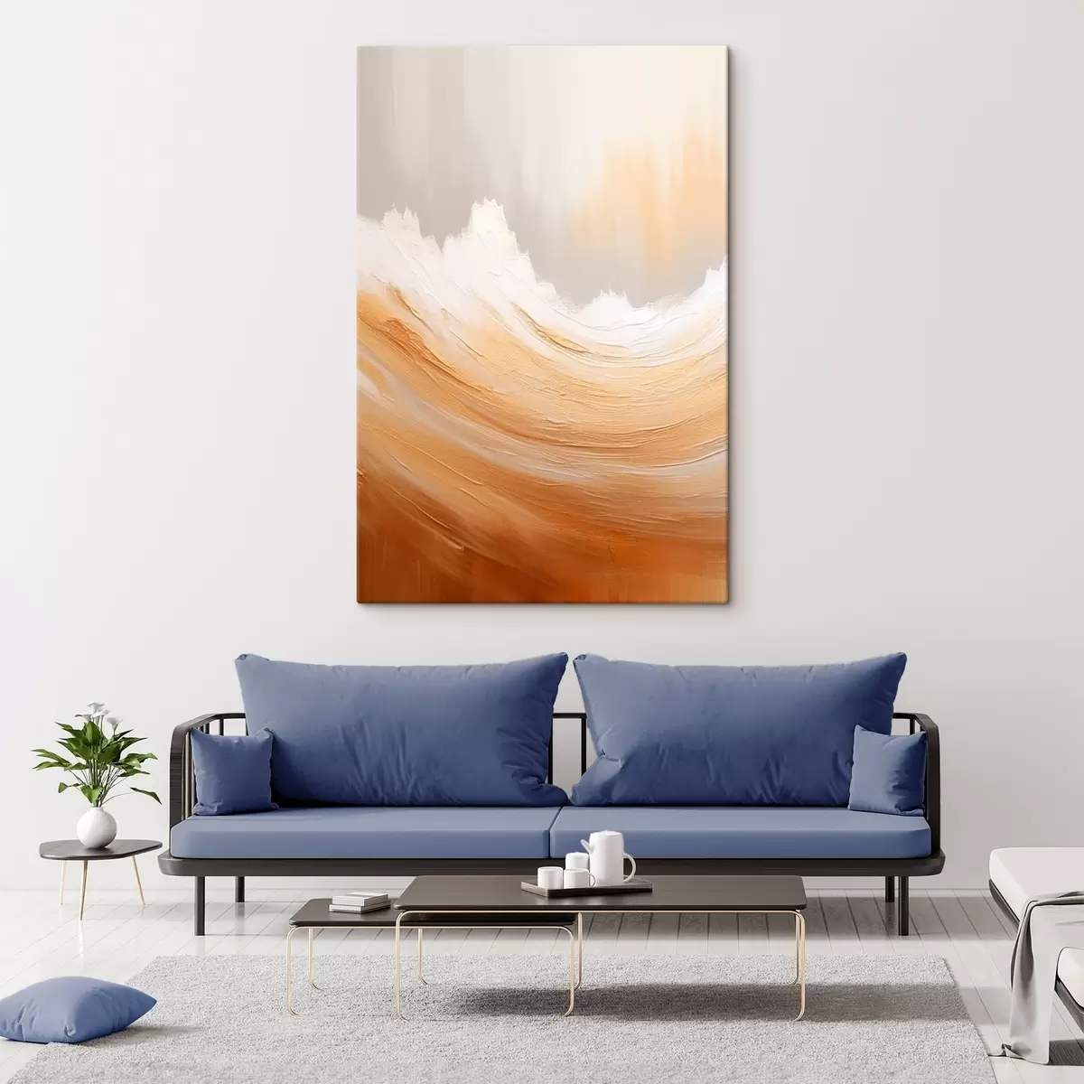 Tableau Montagnes de sable abstraites s45474