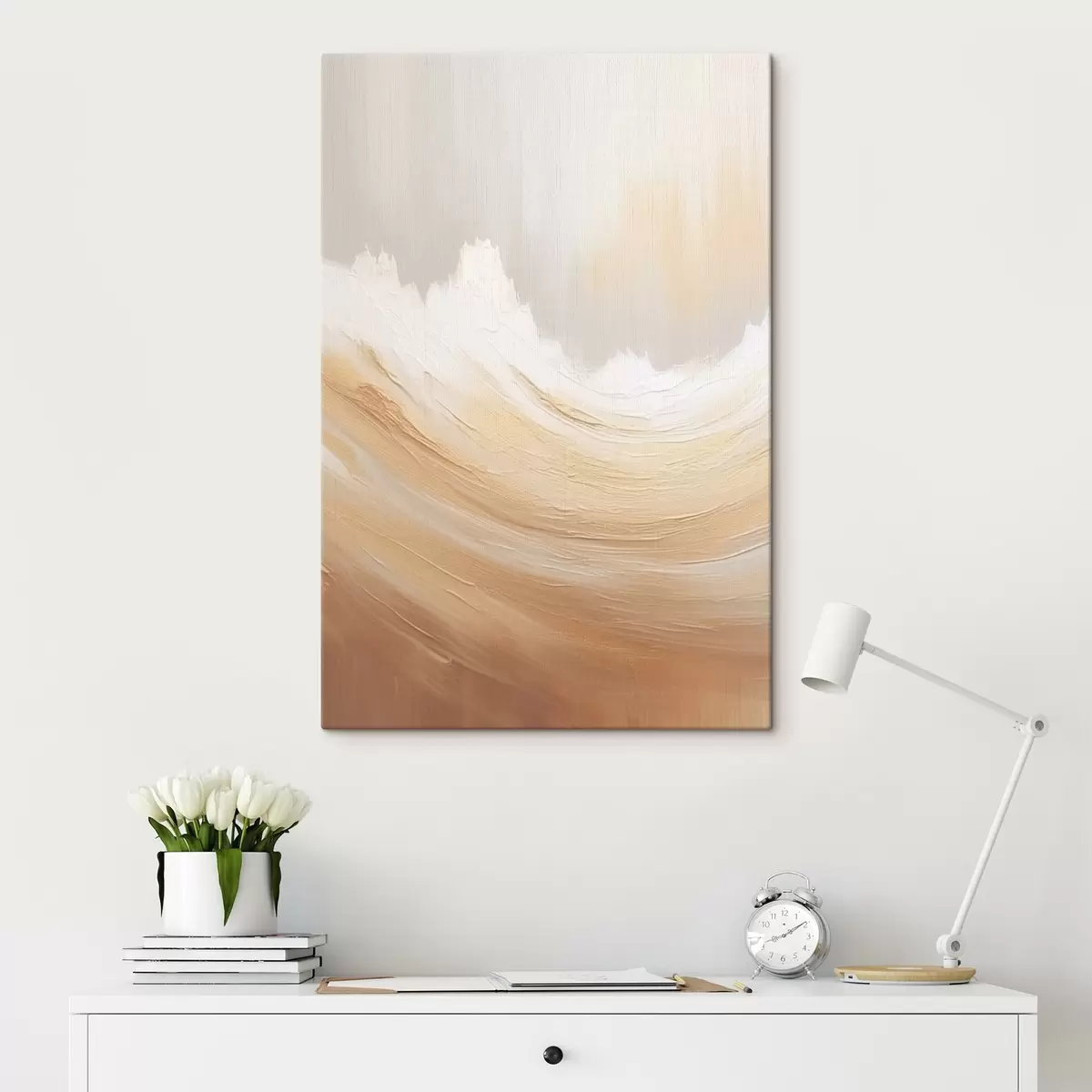 Tableau Montagnes de sable abstraites s45474