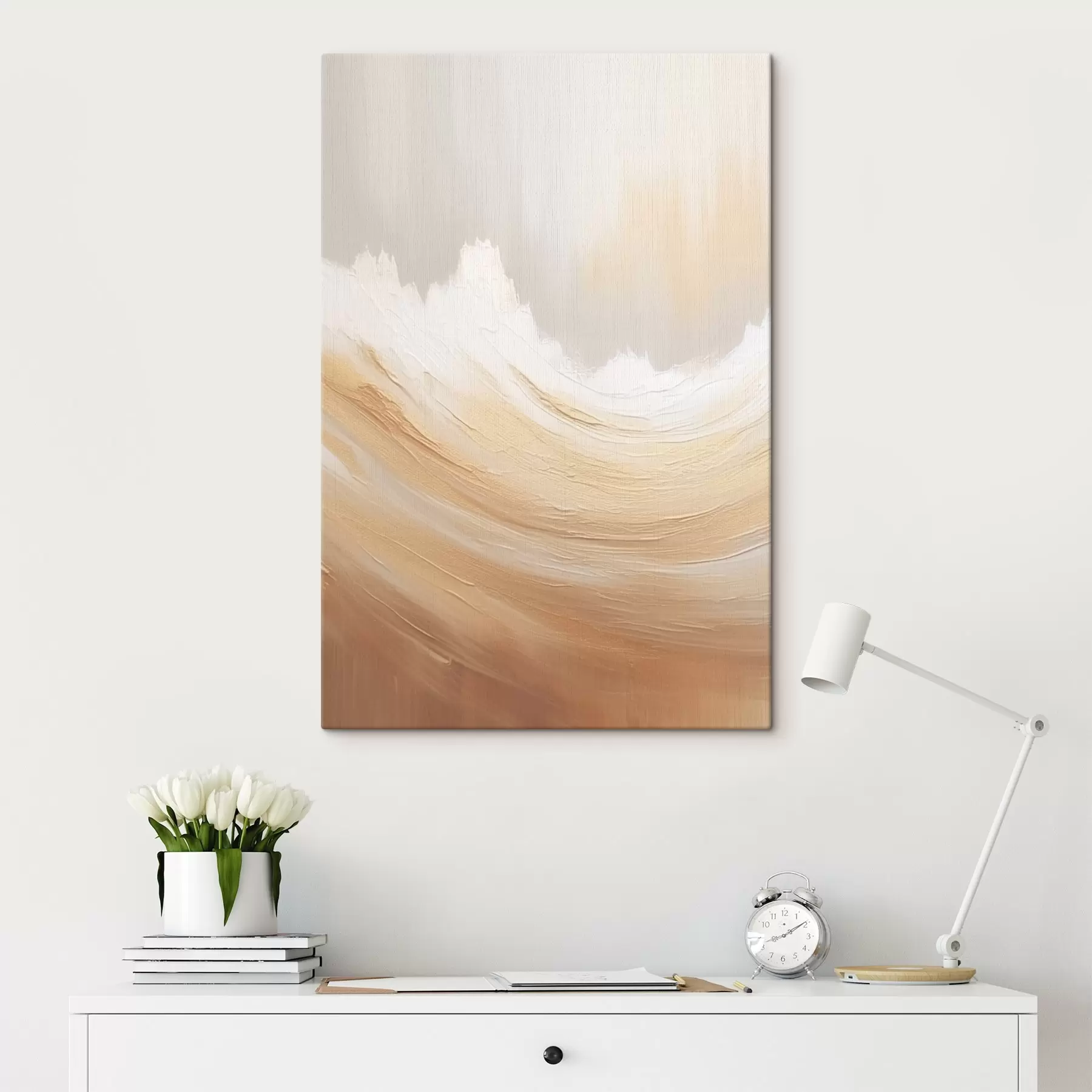 Tableau Montagnes de sable abstraites s45474