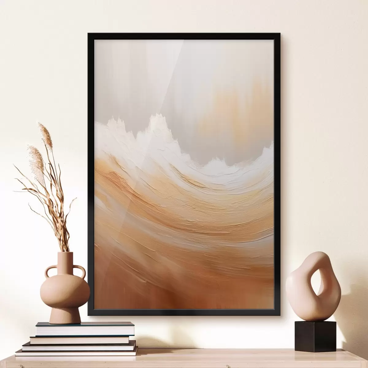 Poster Montagnes de sable abstraites f45474