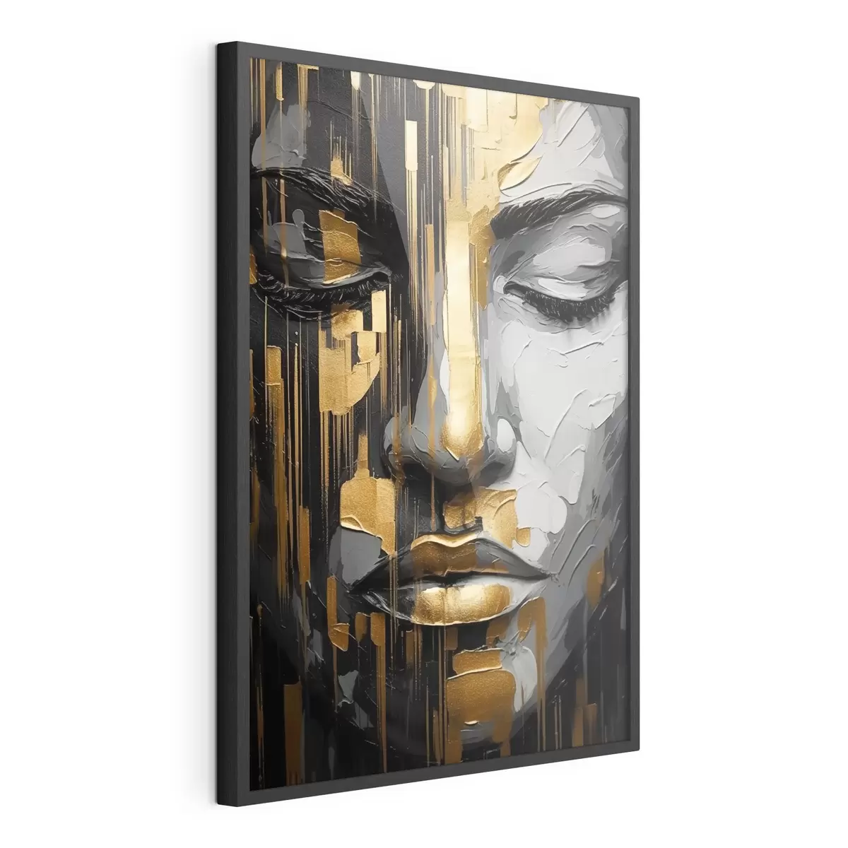 Poster Portrait féminin abstrait f45475