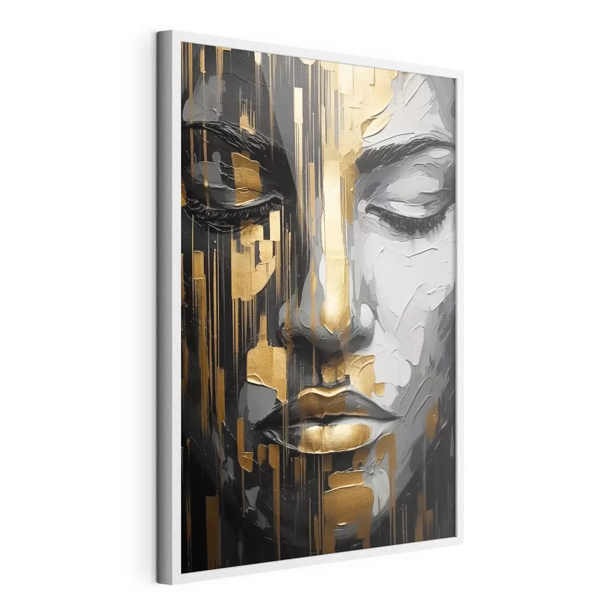Poster Portrait féminin abstrait f45475