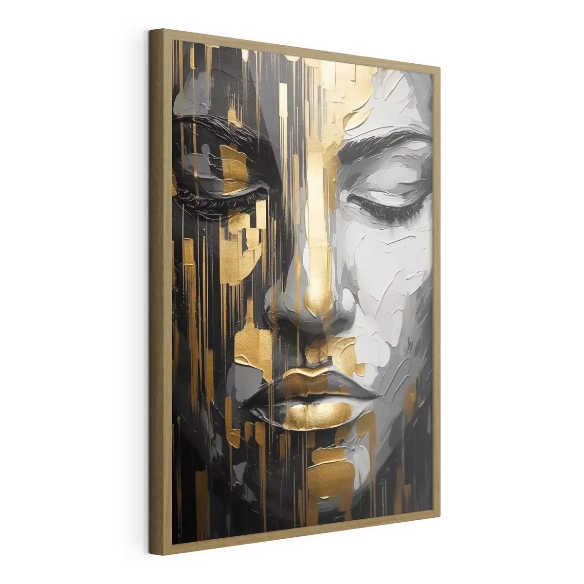 Poster Portrait féminin abstrait f45475