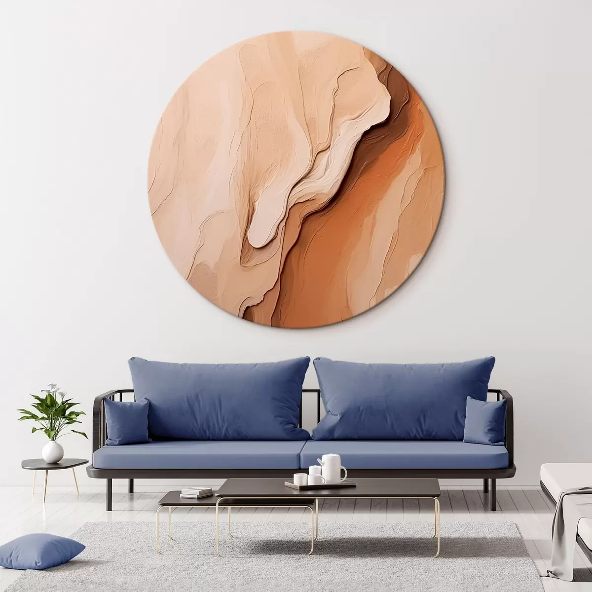 Tableaux rondes Texture abstraite r45476