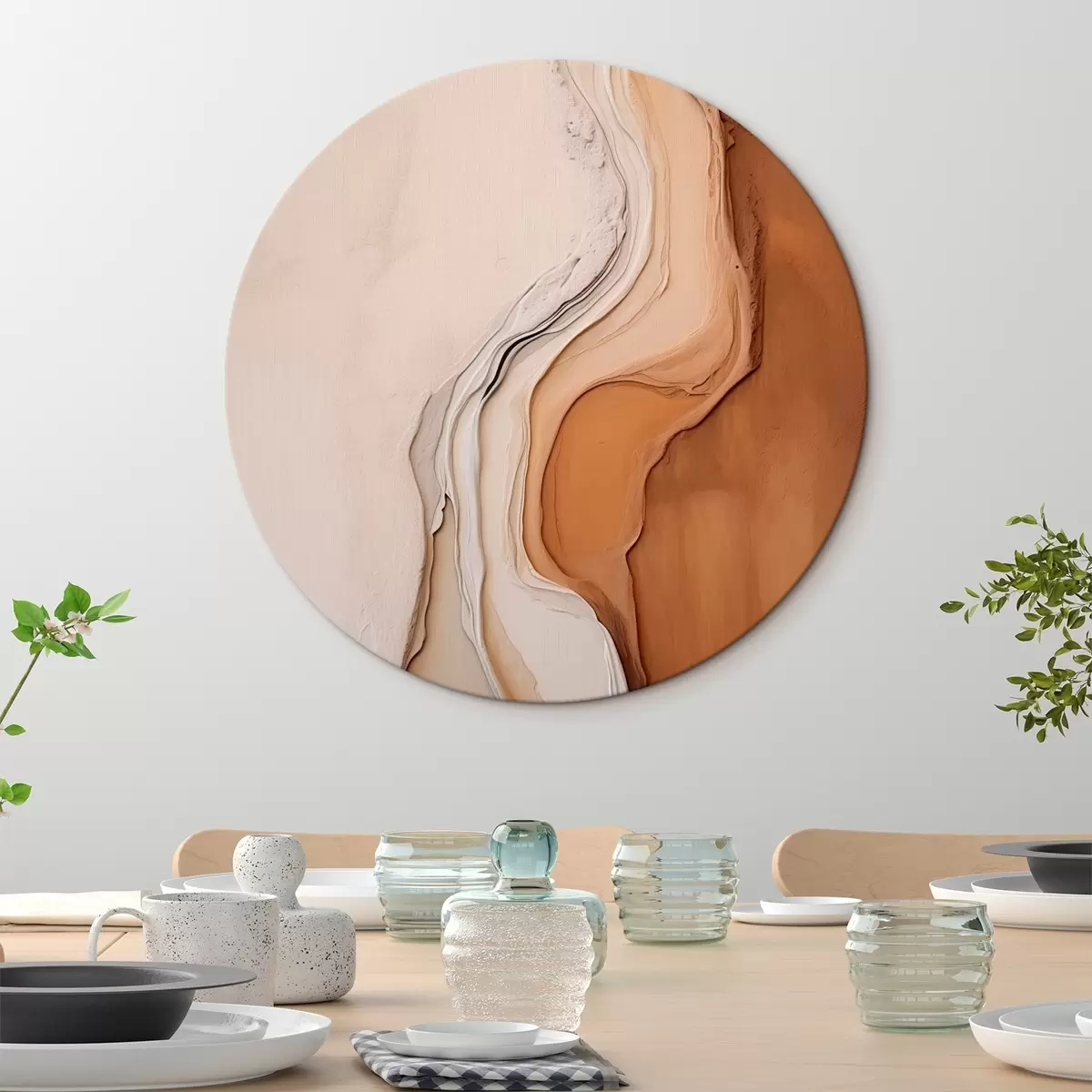 Tableaux rondes Texture abstraite r45477