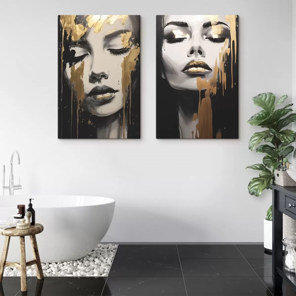Tableau Visages abstraits m00630