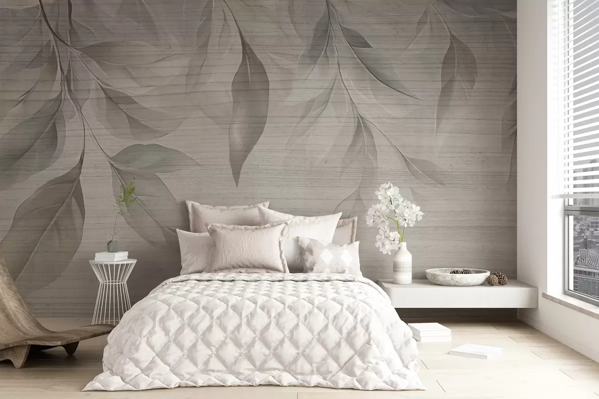 Papier peint Feuilles suspendues w04227