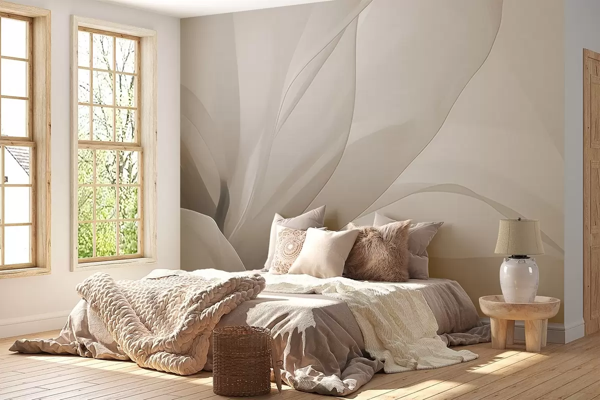 Papier peint Fleur abstraite w04435