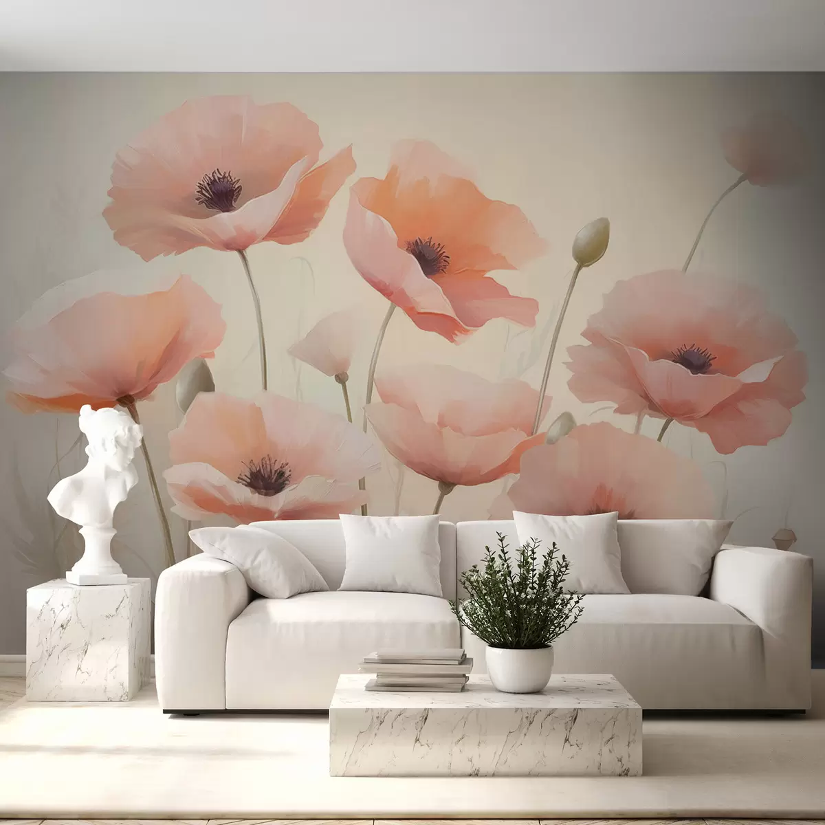 Papier peint Coquelicots w04462