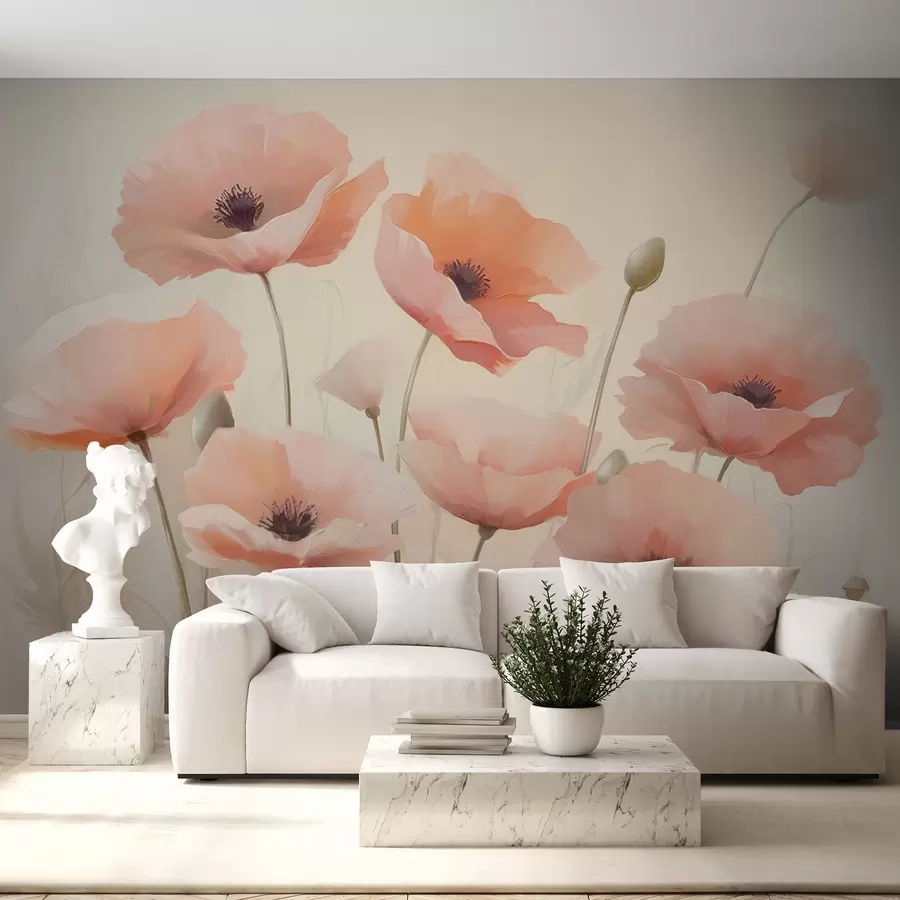 Papier peint Coquelicots w04462