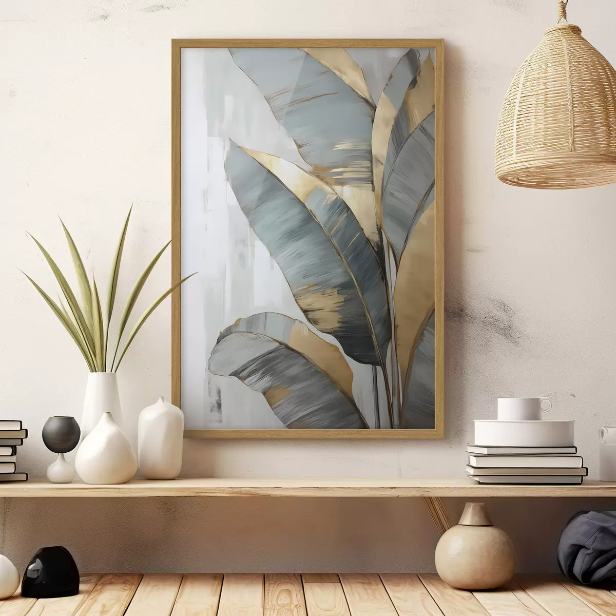 Poster Feuilles et lumière f45551