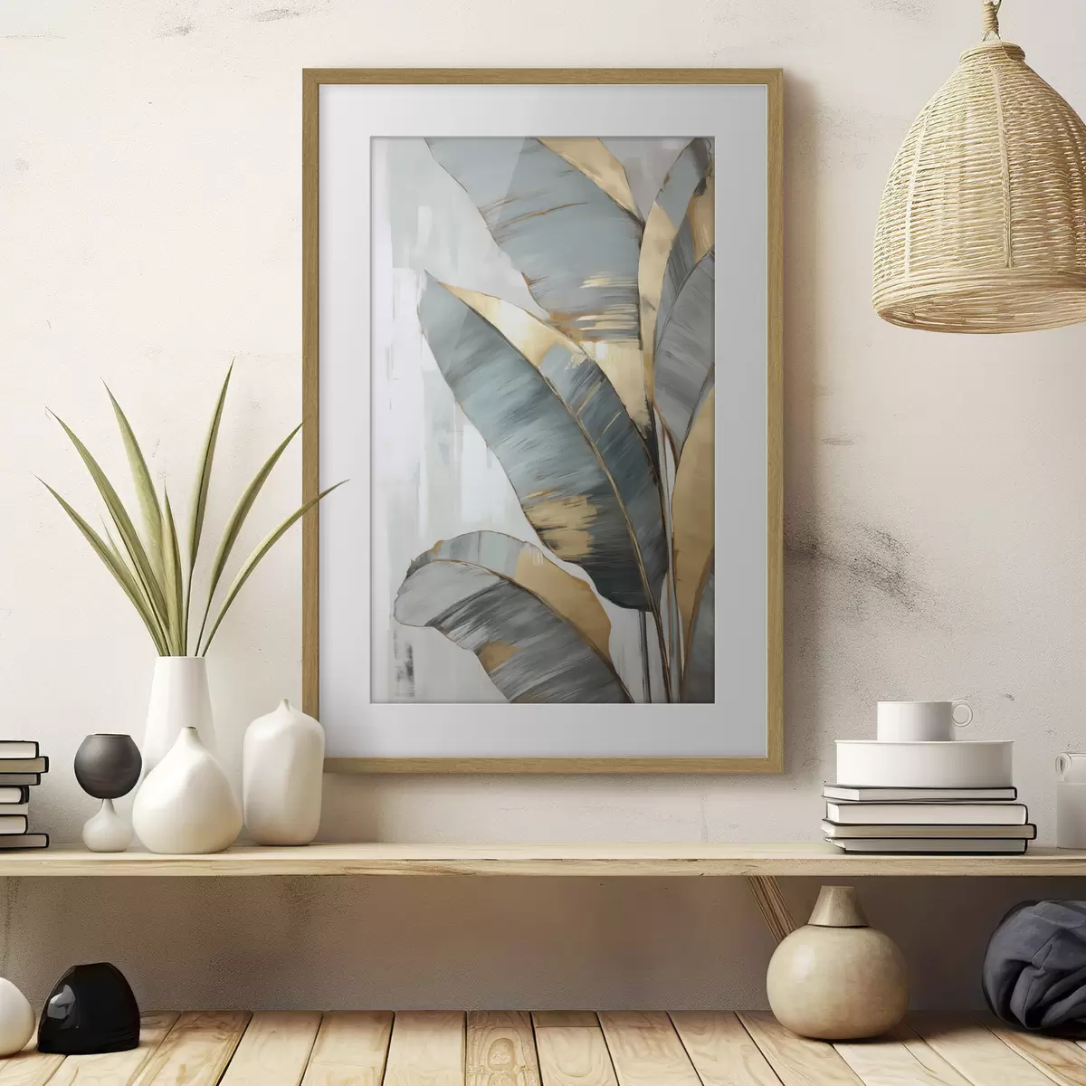 Poster Feuilles et lumière f45551