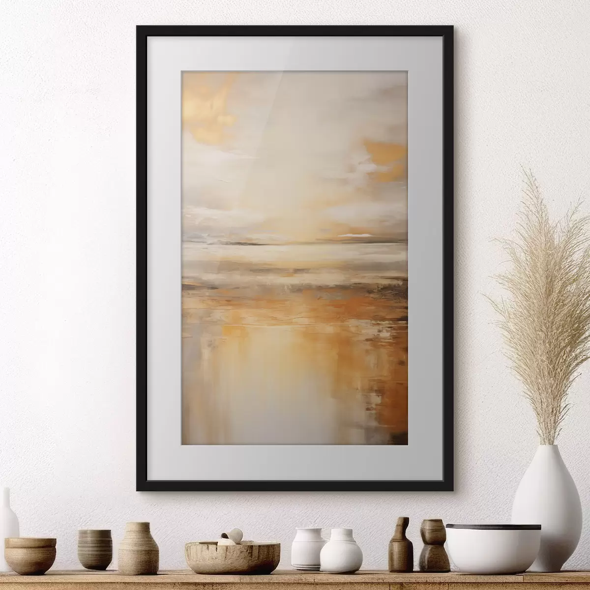 Poster Rivage et élan f45567