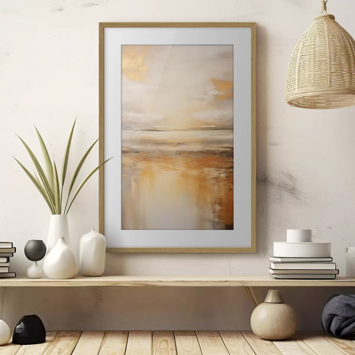 Poster Rivage et élan f45567