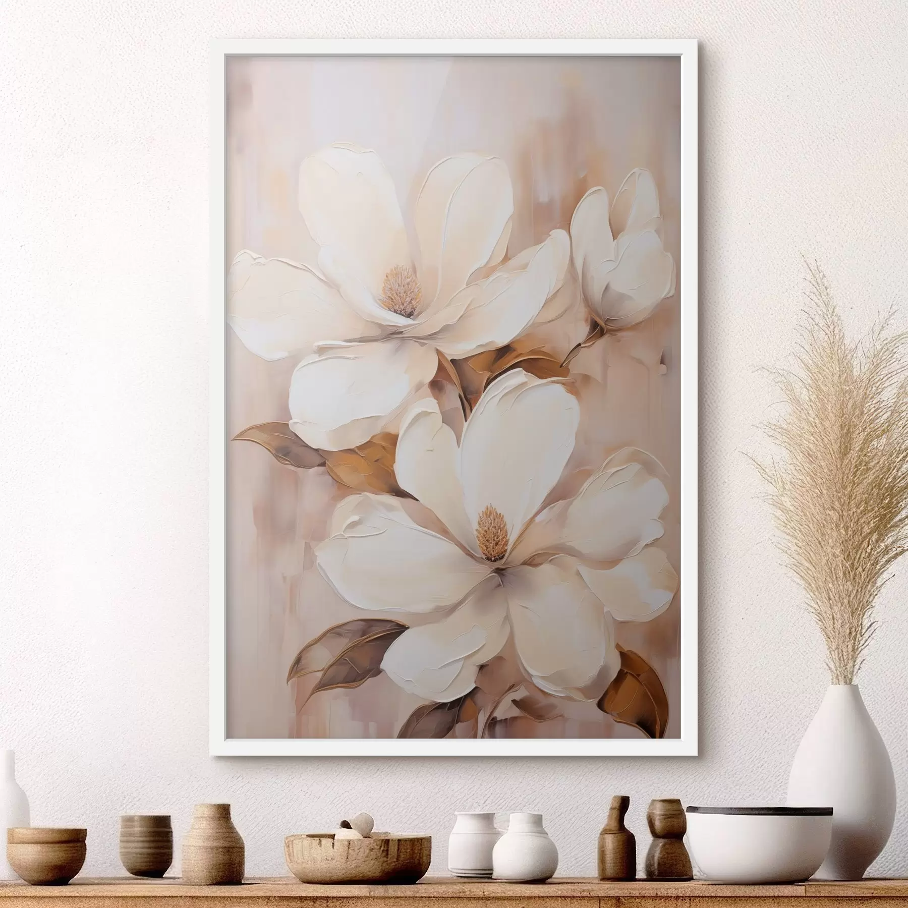 Papier peint Fleurs et profondeur f45572