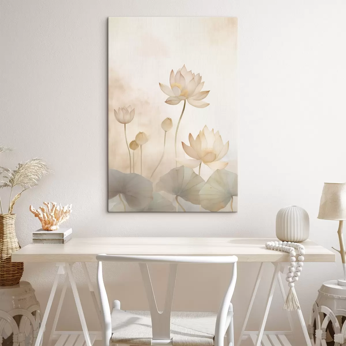 Tableau Fleurs de lotus légères s45612