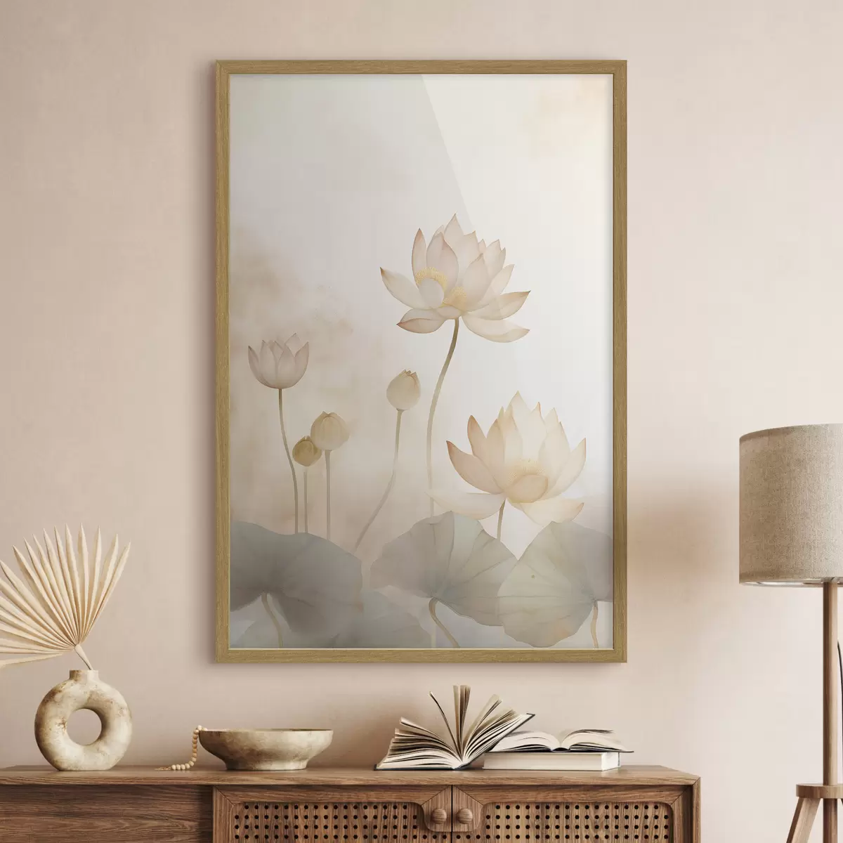 Poster Fleurs de lotus légères f45612
