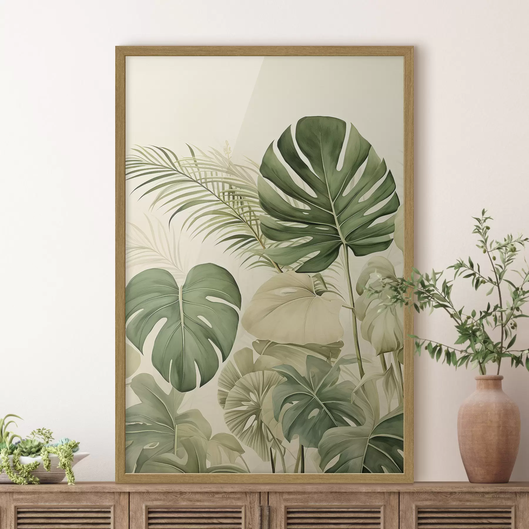Papier peint Feuilles de Monstera et Tropical f45614