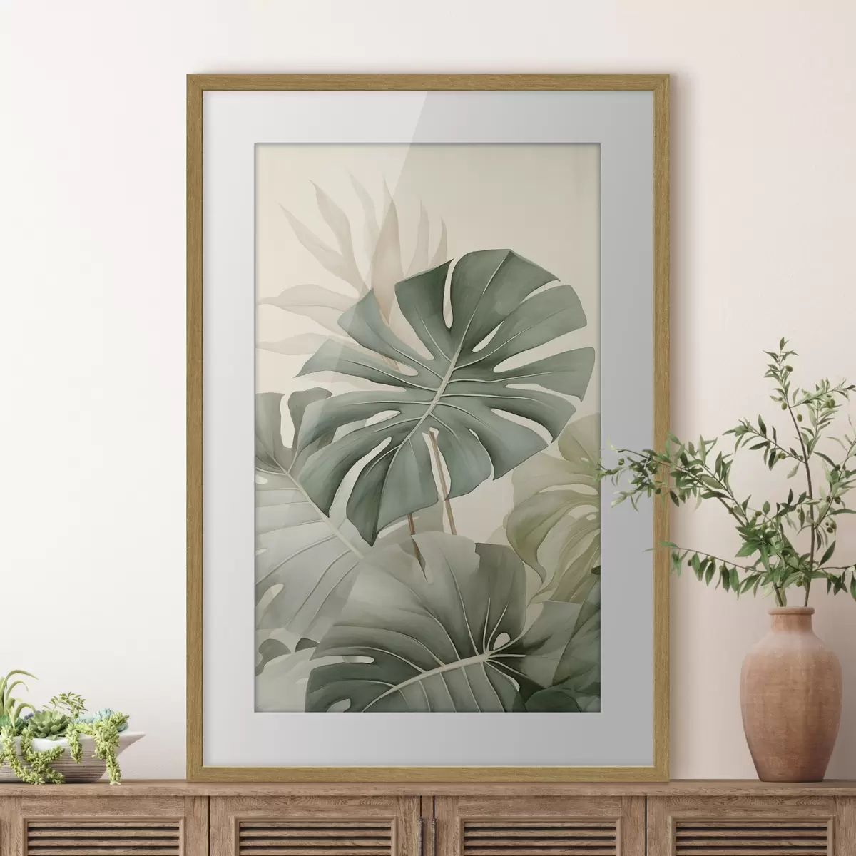 Poster Grande feuille de monstera f45616