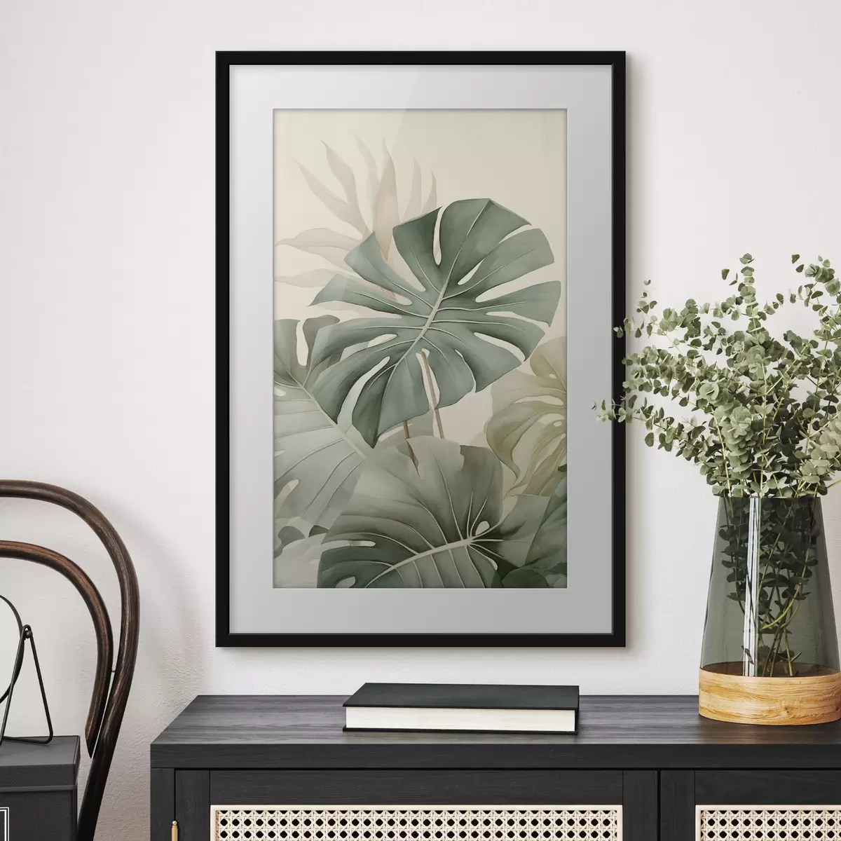 Poster Grande feuille de monstera f45616