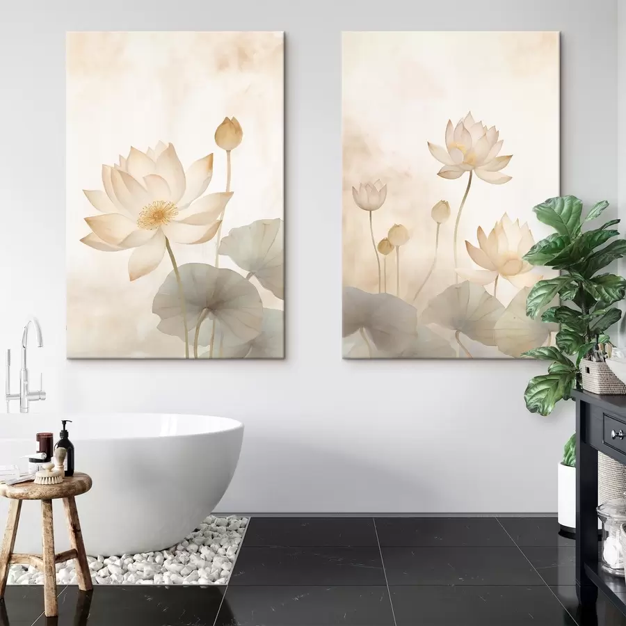 Tableau Fleurs de lotus m00668