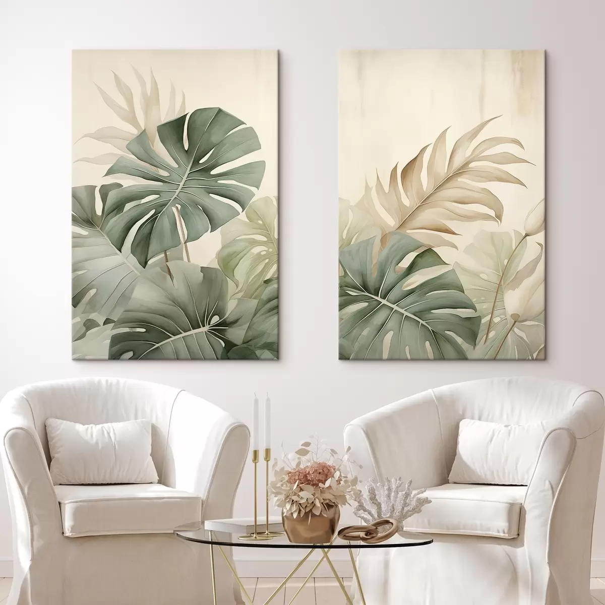 Tableau Feuilles tropicales m00670