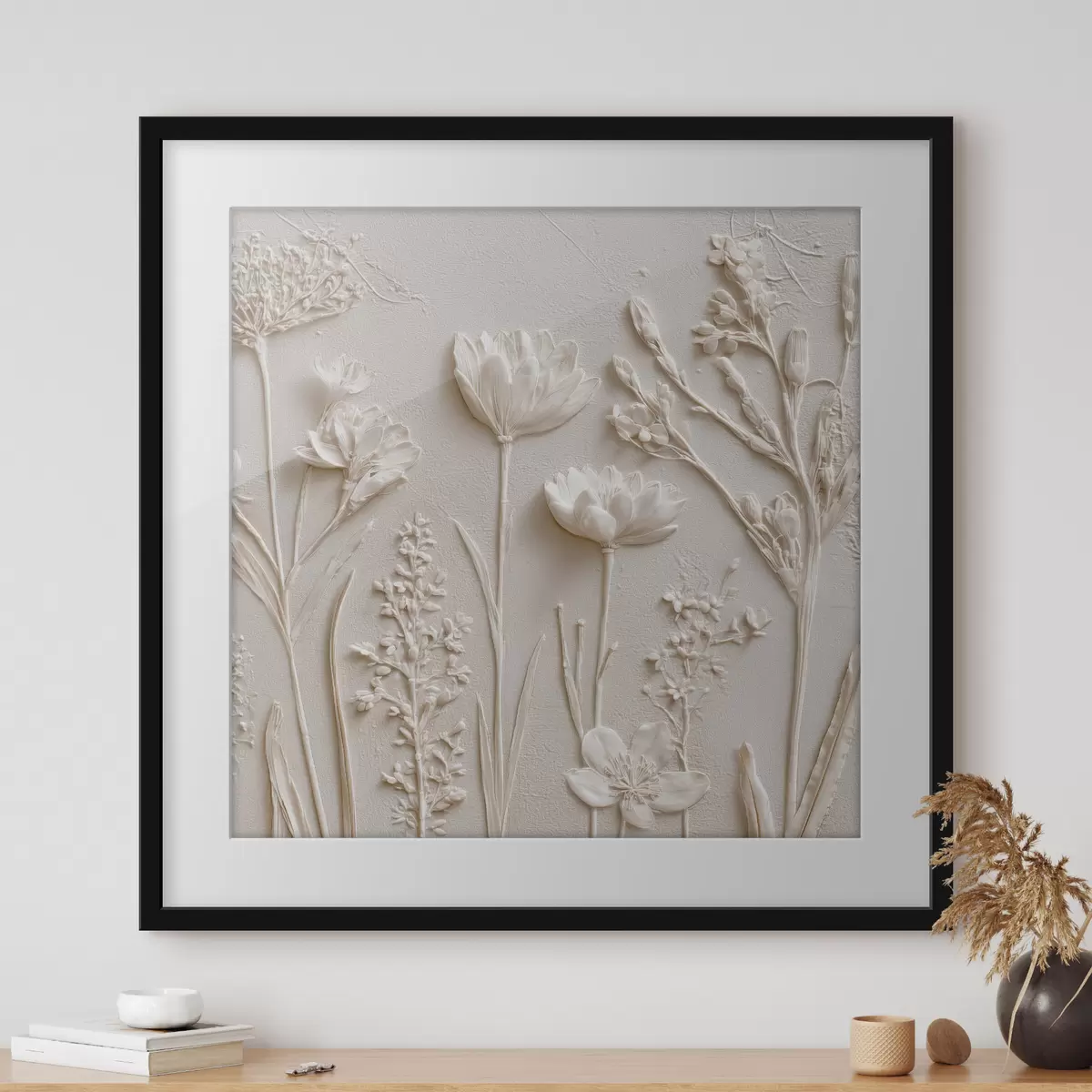 Poster Jardin blanc f45535
