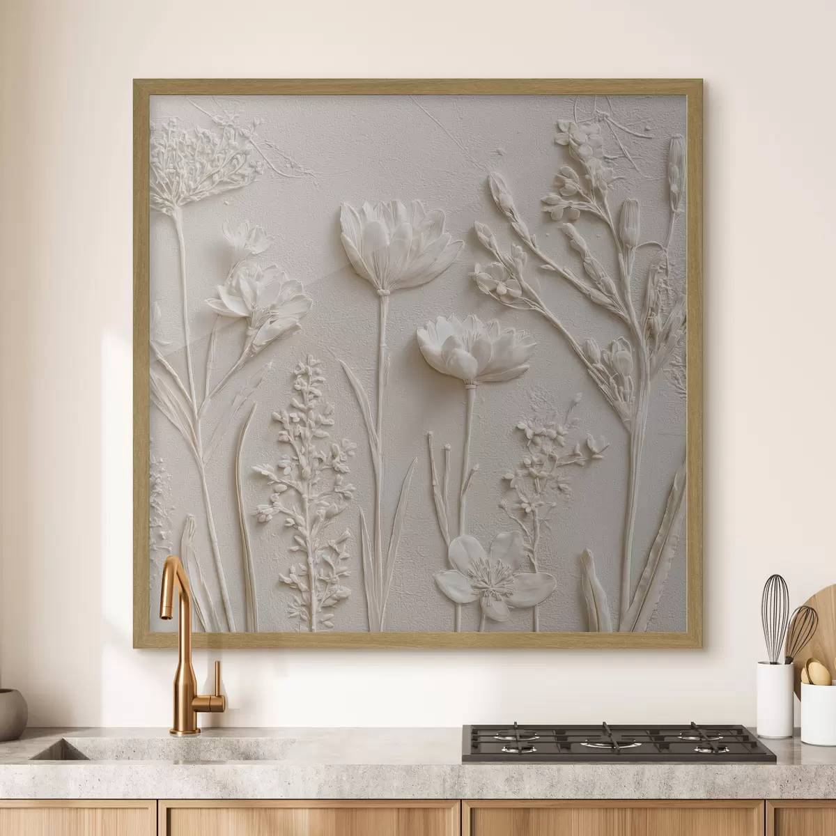 Poster Jardin blanc f45535