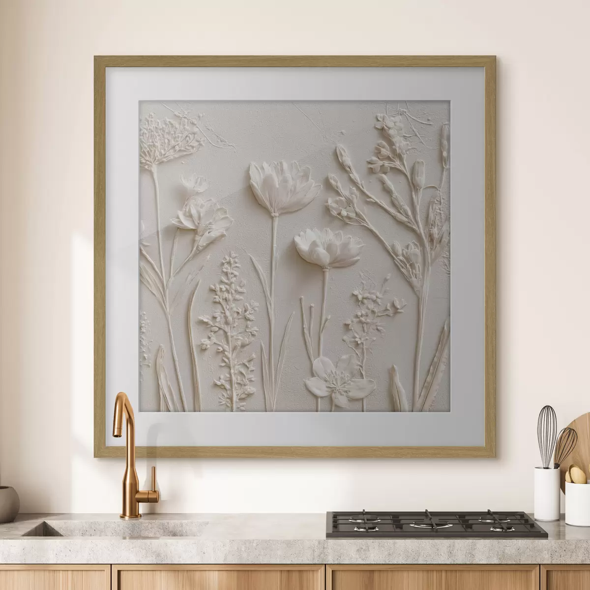 Poster Jardin blanc f45535