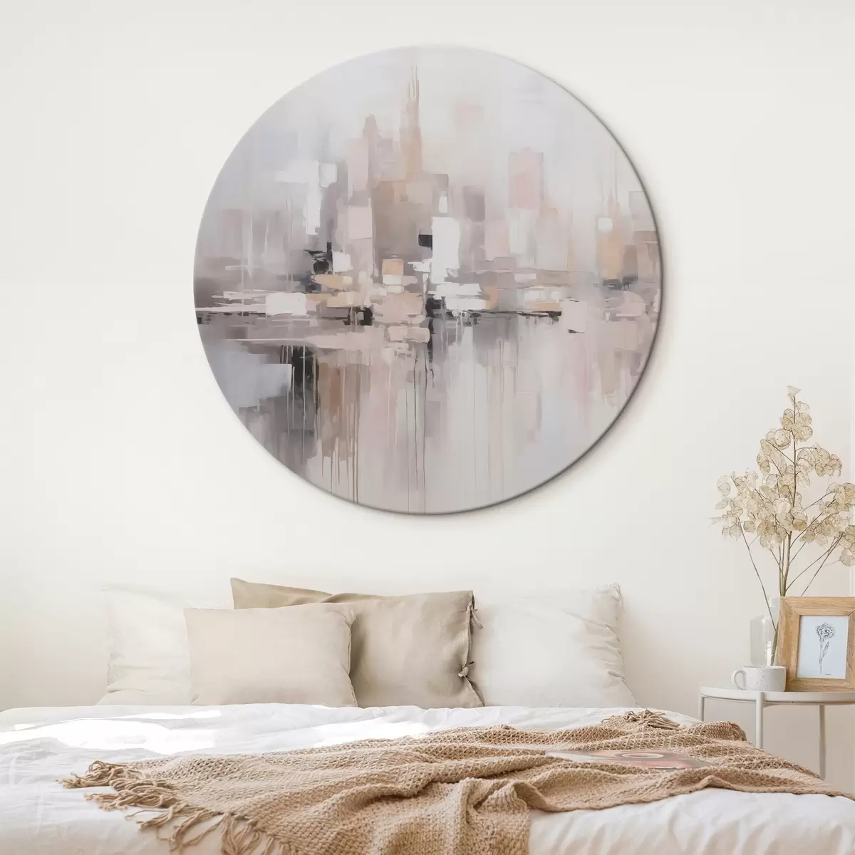 Tableaux rondes Ville abstraite r45602