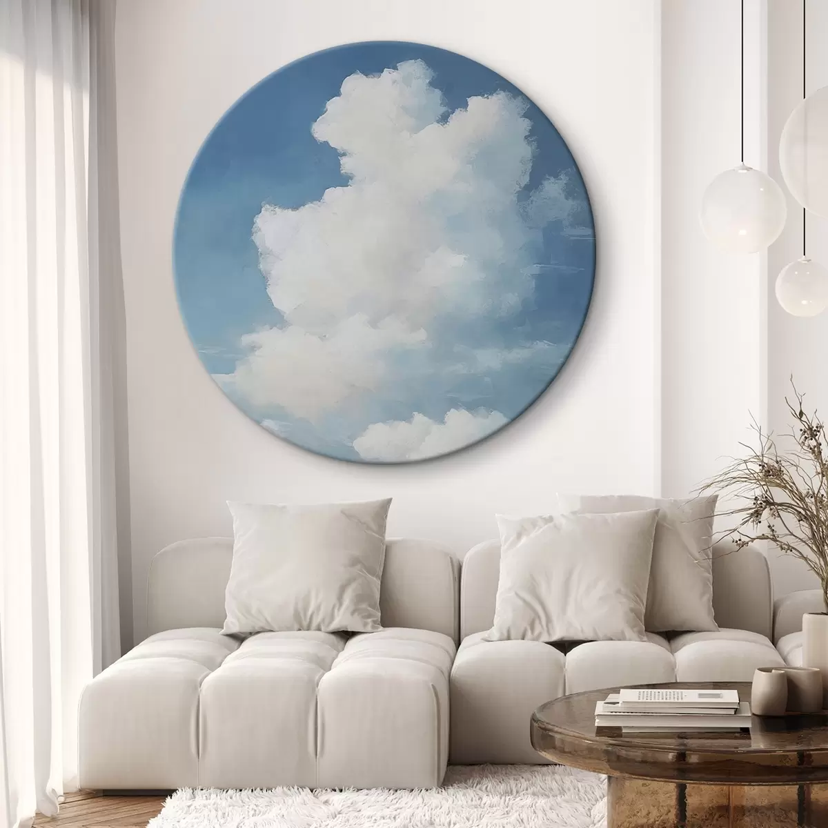 Tableaux rondes Nuages dans le ciel r45605