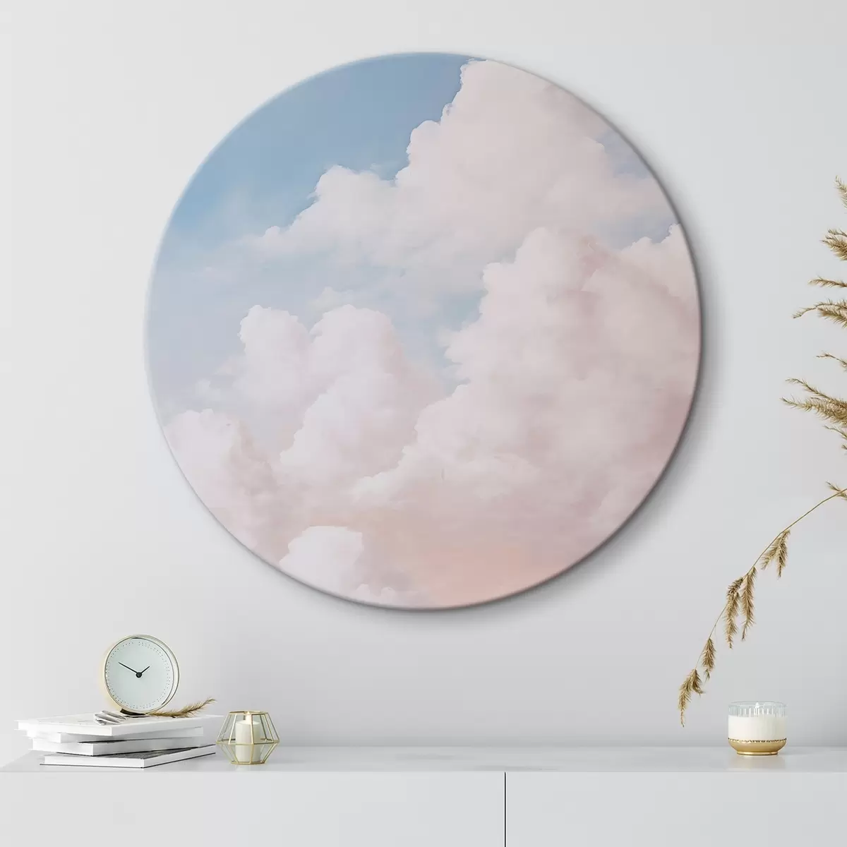 Tableaux rondes Nuages r45606