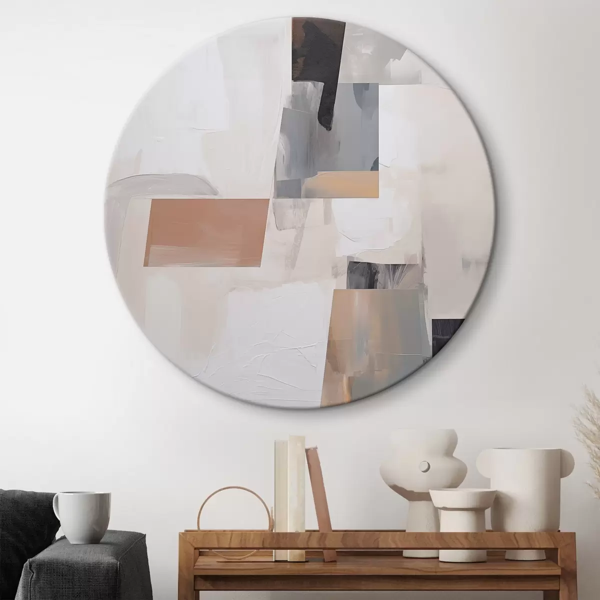 Tableaux rondes Abstraction r45609