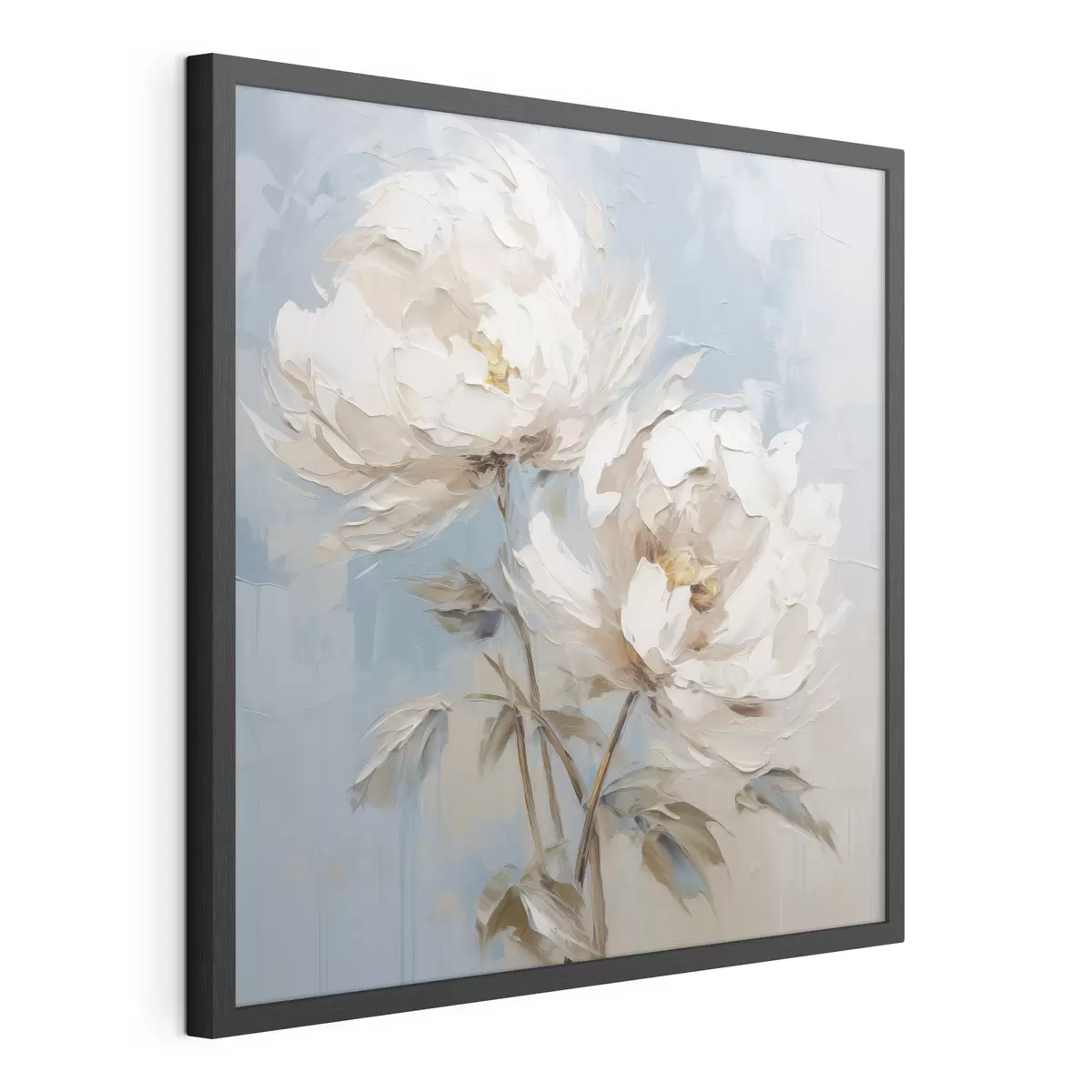 Poster Peinture imitation pivoines f45607