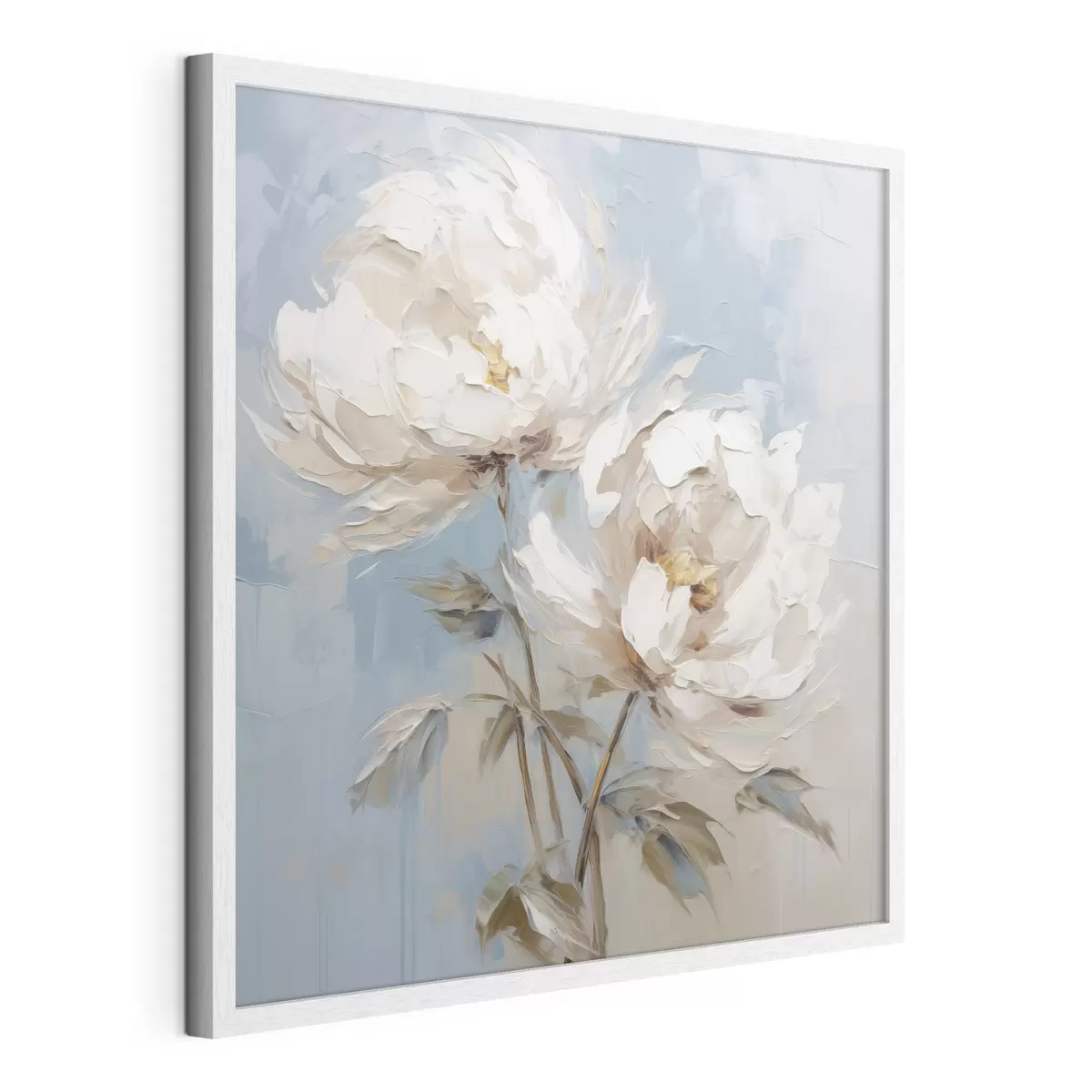 Poster Peinture imitation pivoines f45607