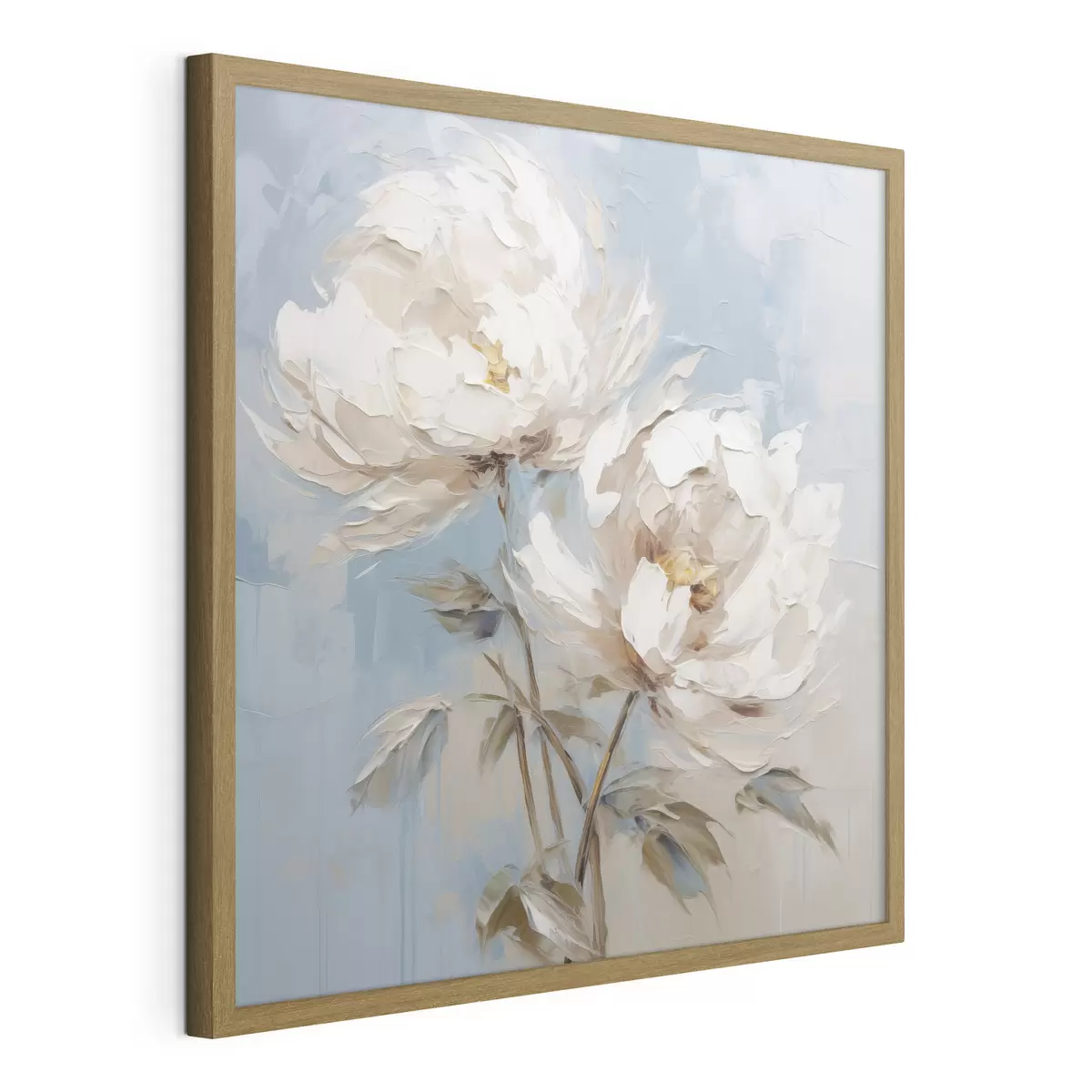 Poster Peinture imitation pivoines f45607