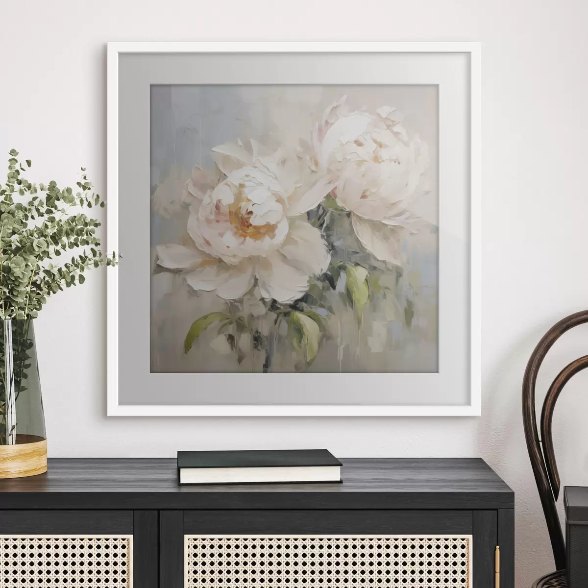 Poster Pivoines abstraites f45608